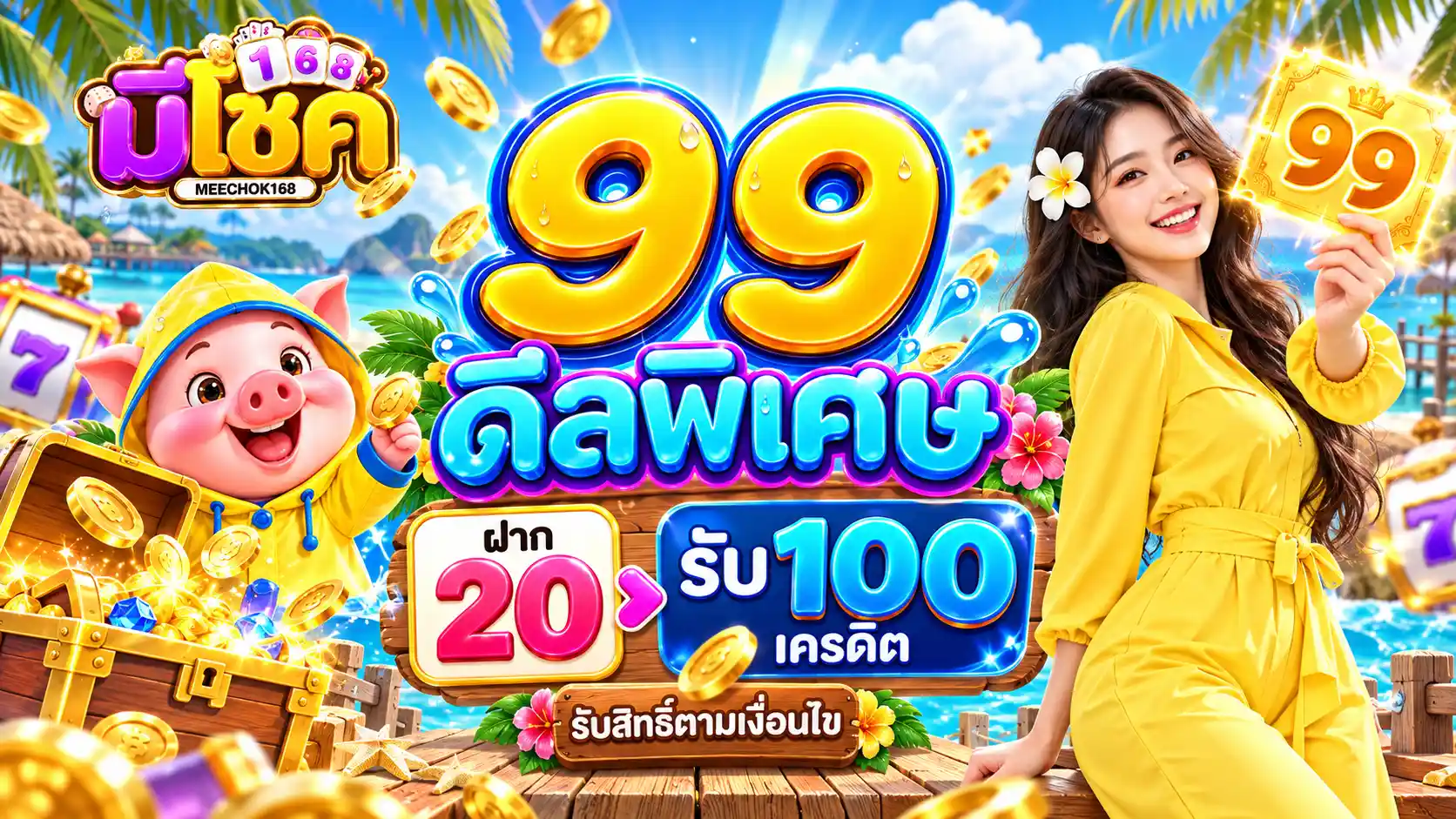 มีโชค168 เว็บตรงรวมความบันเทิง โซนเกมเพียบ พาจัดเต็มโชคใหญ่