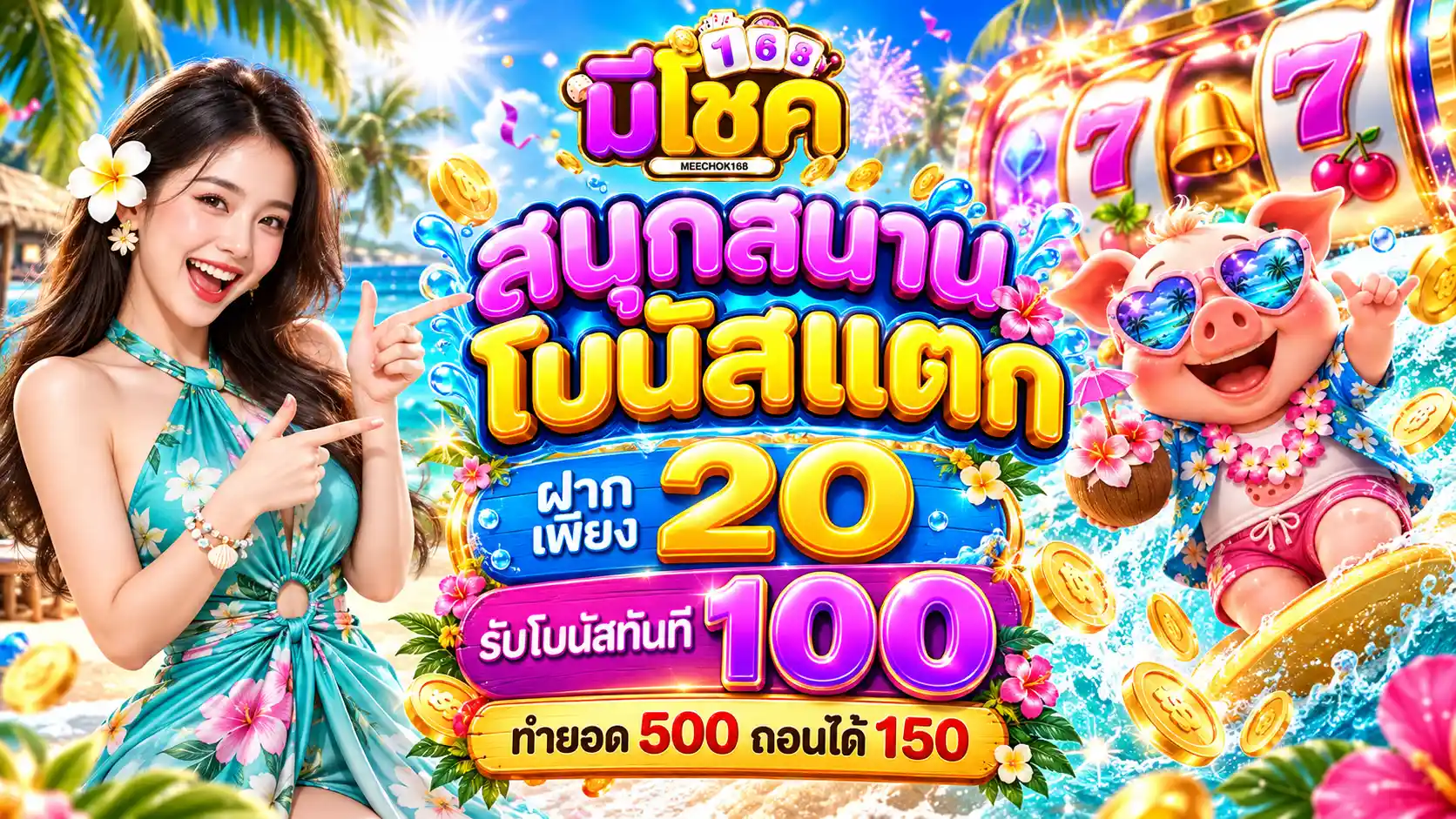 มีโชค168 เว็บตรงรวมความบันเทิง โซนเกมเพียบ พาจัดเต็มโชคใหญ่