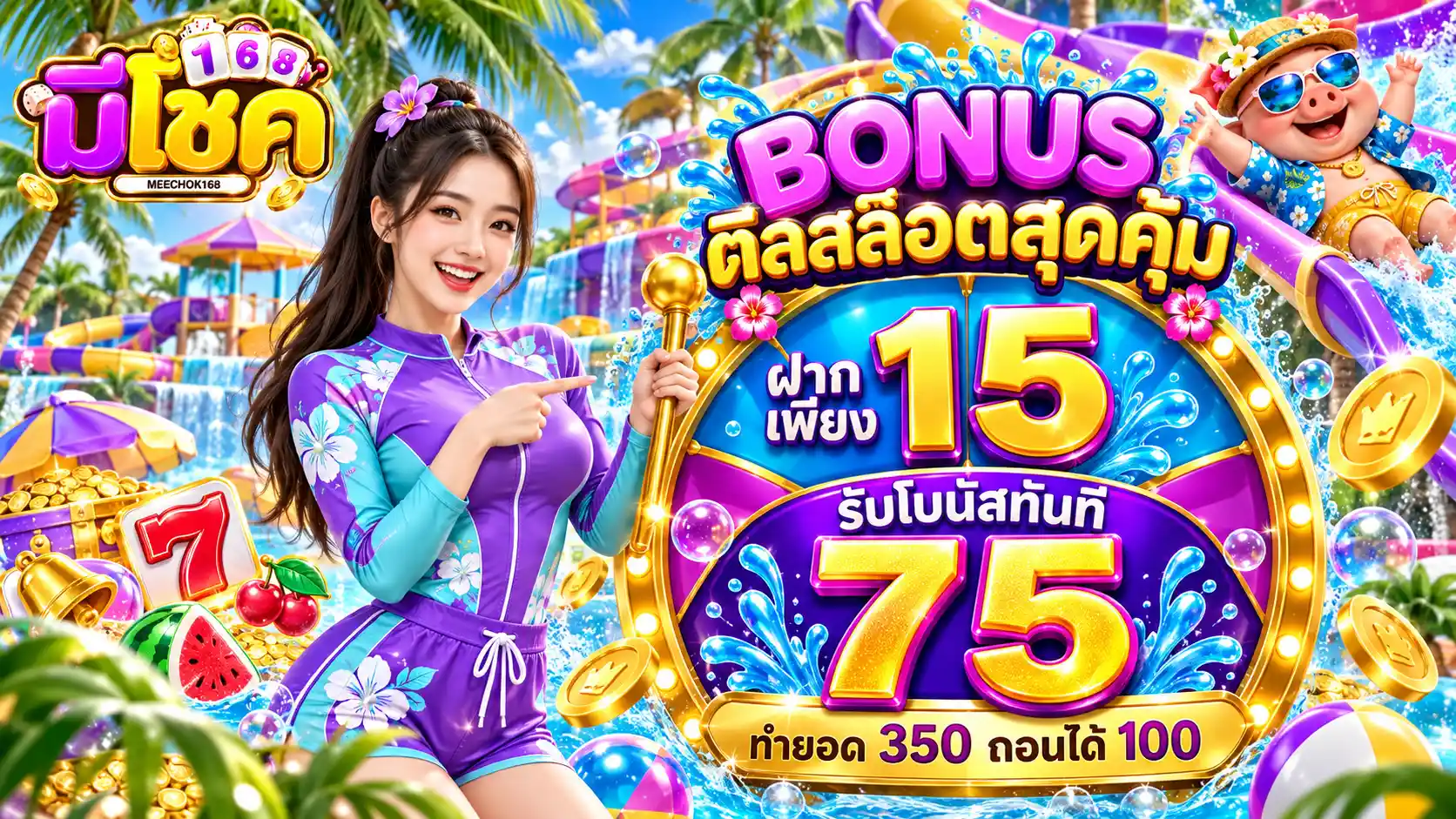 มีโชค168 เว็บตรงรวมความบันเทิง โซนเกมเพียบ พาจัดเต็มโชคใหญ่